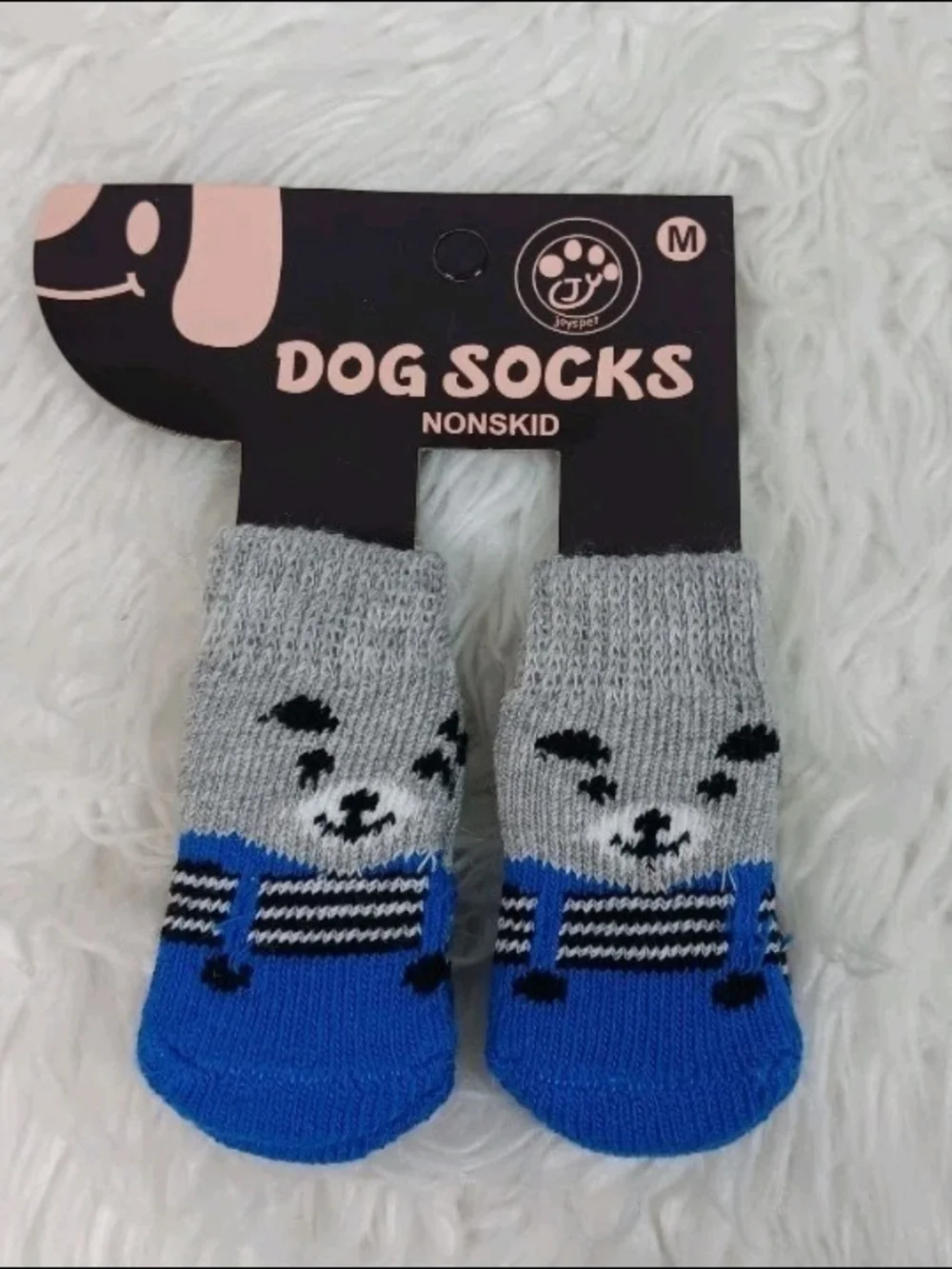 NWT Joyspet Colorful Non-Skid Cute Assorted Dog Socks - Medium